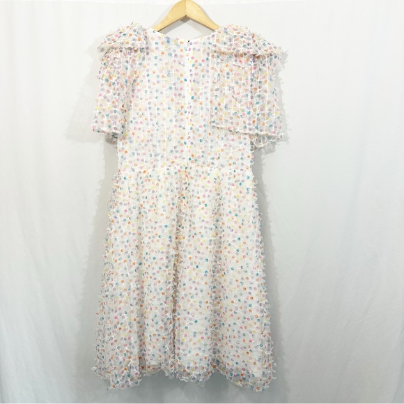 Halogen X Atlantic Pacific Polka Dot Rainbow Midi Dress - Picture 6 of 10